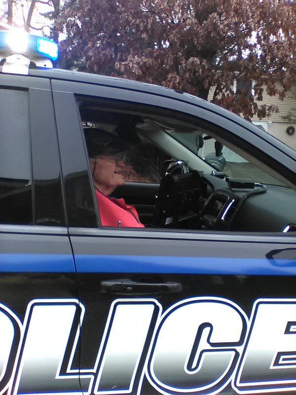  Picture of Dave in police car 